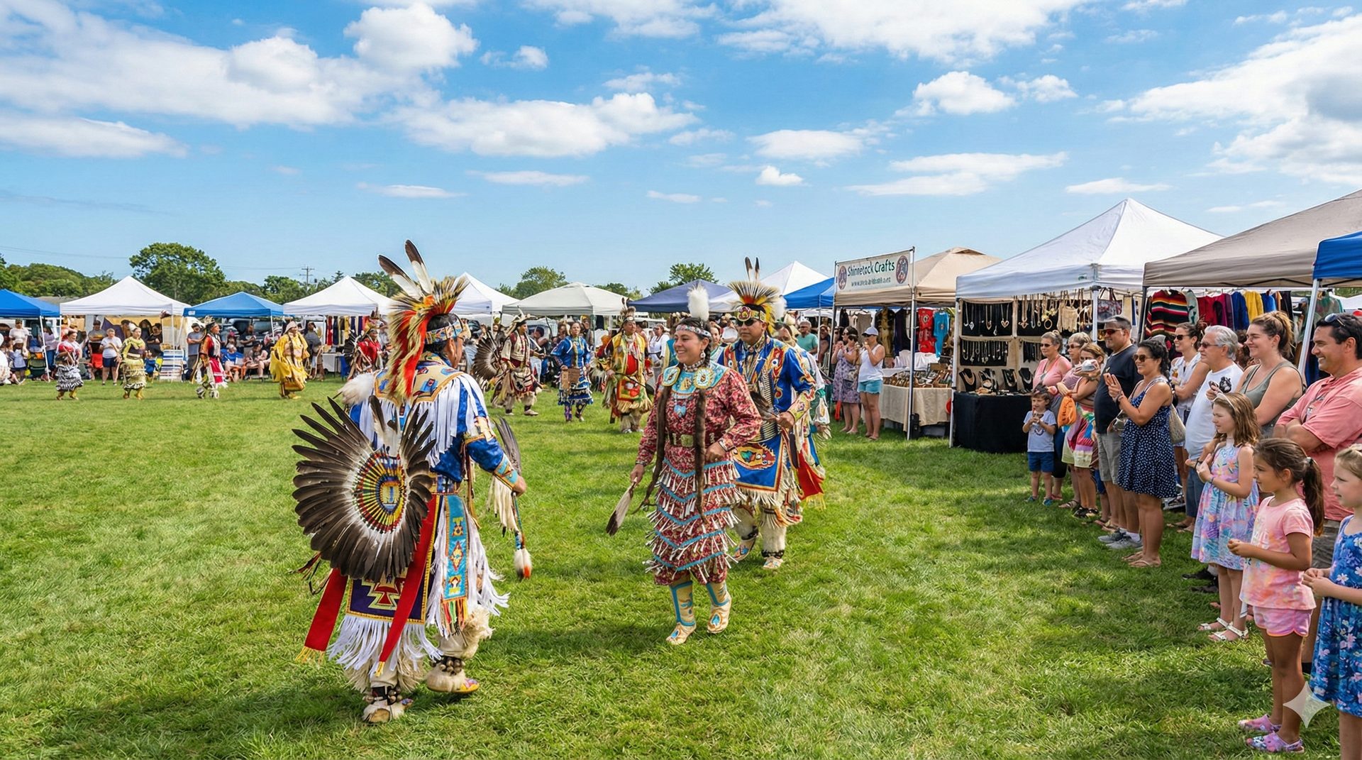 Shinnecock Indian Nation Pow Wow cultural celebration near Ocean View Terrace Inn, Hampton Bays, NY