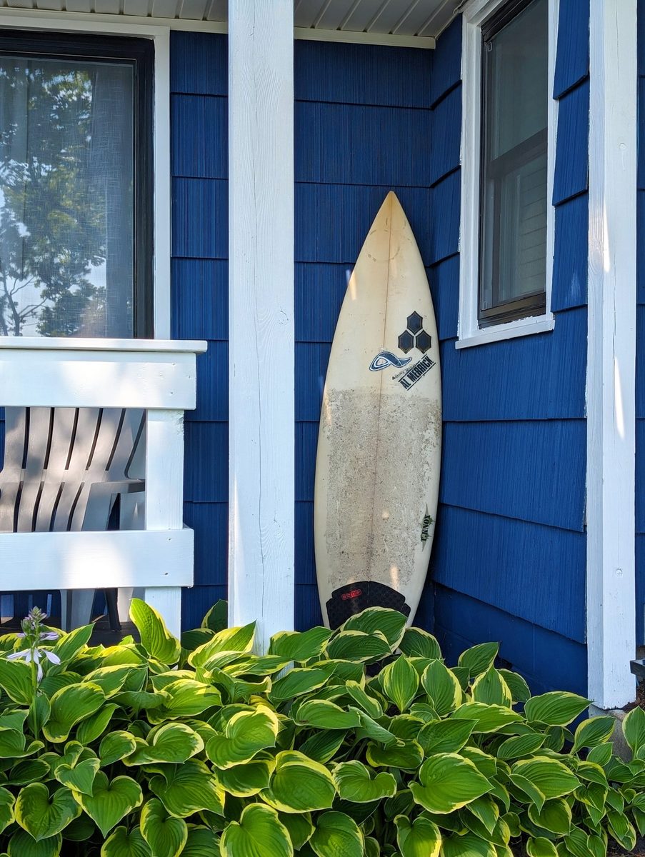 Ocean View Terrace Inn patio with bay views