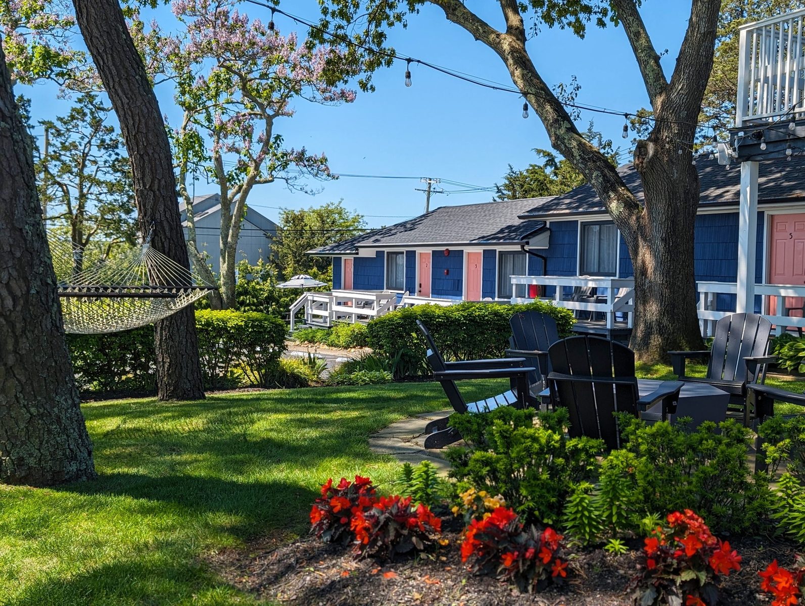 Ocean View Terrace Inn entrance with retro signage